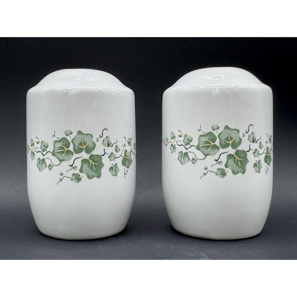 Corelle Coordinates Callaway Ivy Salt & Pepper Shakers 4" Vintage Cottage Y2K